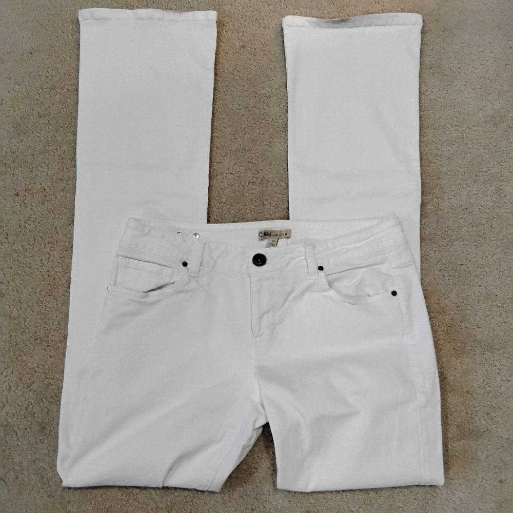 Cabi Bootcut White Jeans